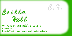 csilla hull business card